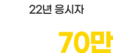 2022년 응시자 70만